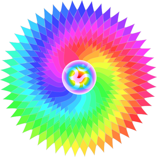 Símbolo tradicional del chakra Corona (Sahasrāra)