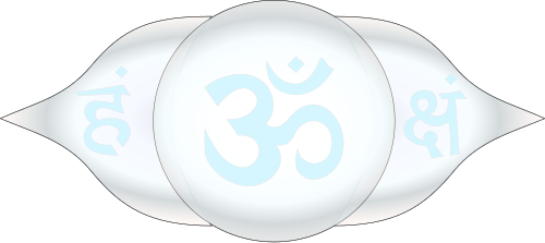 Símbolo tradicional del chakra Tercer ojo (Ājñā)