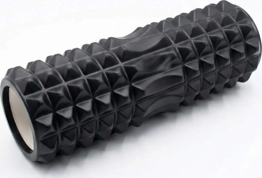 Rodillo de espuma (foam roller) para el automasaje de la fascia.